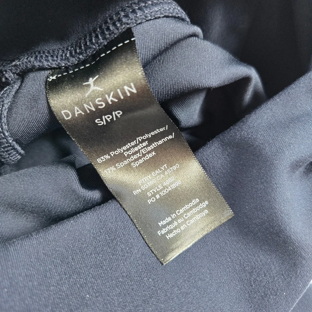 Danskin Leggings Womens‎ Small Navy Blue High Waisted Athletic Yoga Pants Active